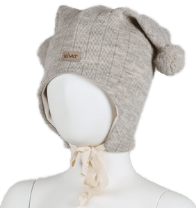 Hovedbilde Lue Ull Med Dusker Vanilla KIVAT