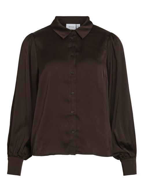 Hovedbilde Vienna Ravenna LS Ballon Shirt Coffee Bean VILA
