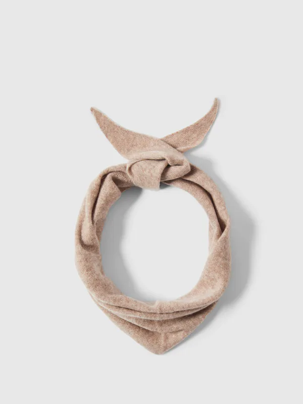 Maria Narrow Cashmere Scarf Oatmeal Melange Selected Femme 