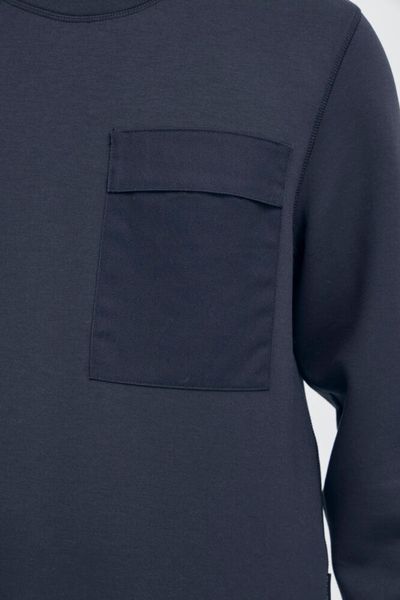 Vidar Viskose Sweat Pocket Dark Navy - Blue Casual Friday 