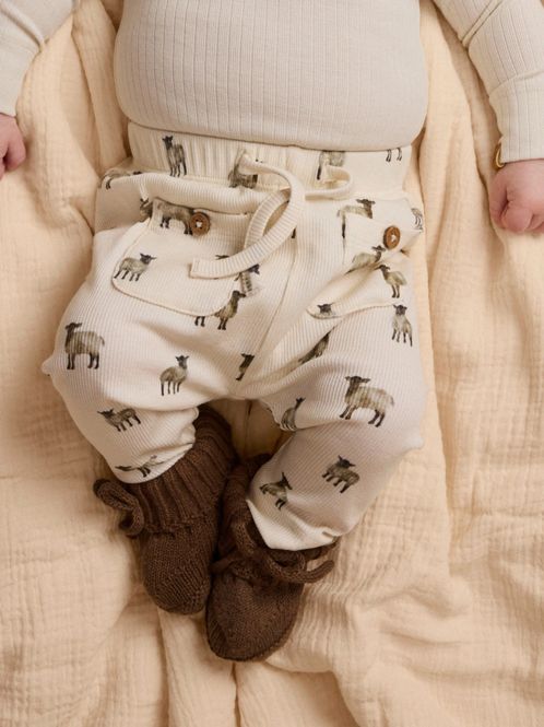 Hovedbilde Gavo Enk Loose Pant Turtledove Sheep Lil Atelier 