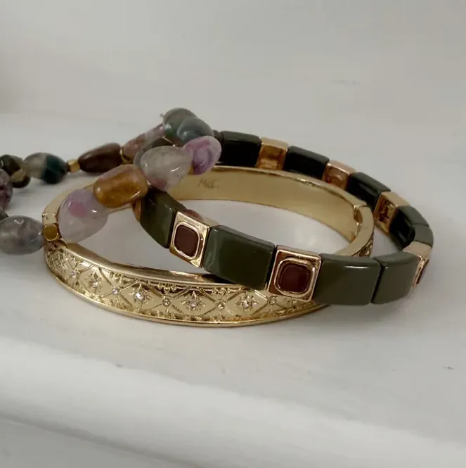 Hovedbilde Emaljert Armbånd Army A&C