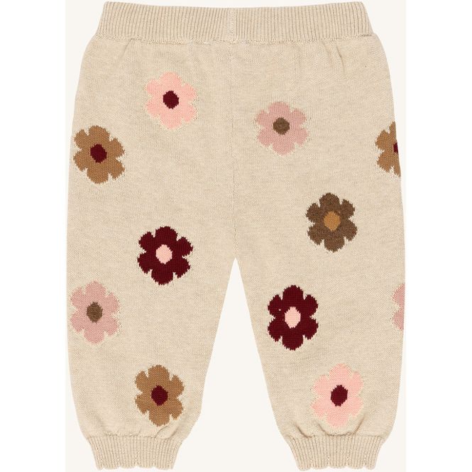 Hovedbilde Bukse Lisa Flower Old Beige Melange Hust & Claire