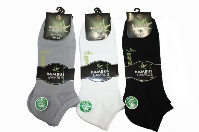 Hovedbilde Bambus Ankelsokk 2pk