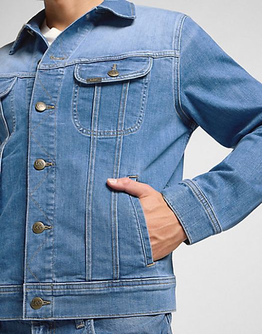 Hovedbilde Olajakke Rider Jacket Worn Indigo LEE 