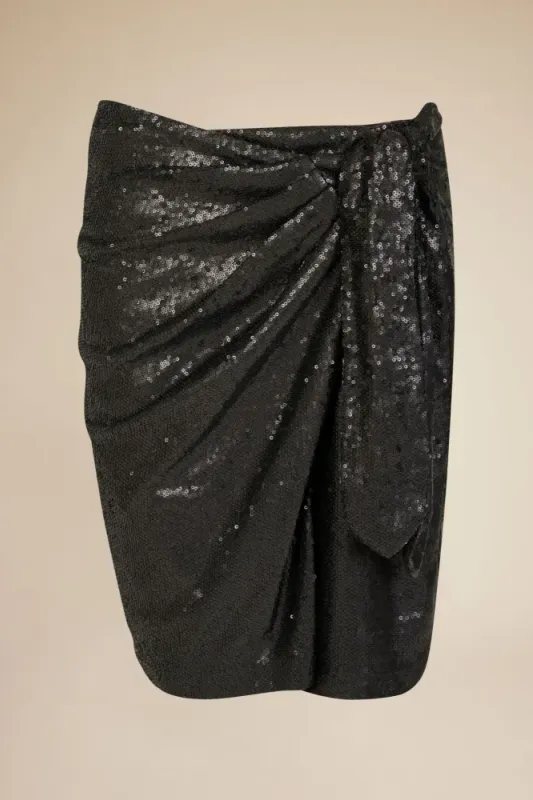 Maren Swquins Skirt Black Line Of Oslo