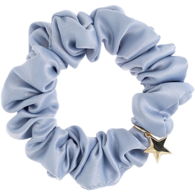 Hovedbilde Satin Scrunchie Light Blue DARK