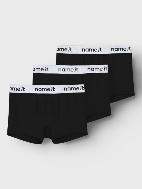 Hovedbilde Boxere 3pkn Black Bright White Waistband Name It