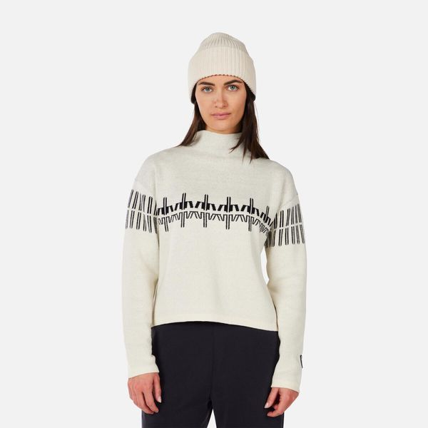 Women`s Patterned Turtleneck Nature White Rossignol