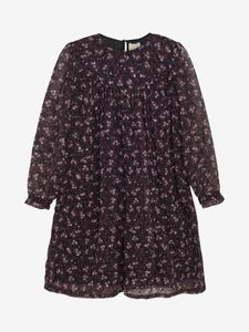 Hovedbilde Kjole Dress Flower Dobby Black Creamie 