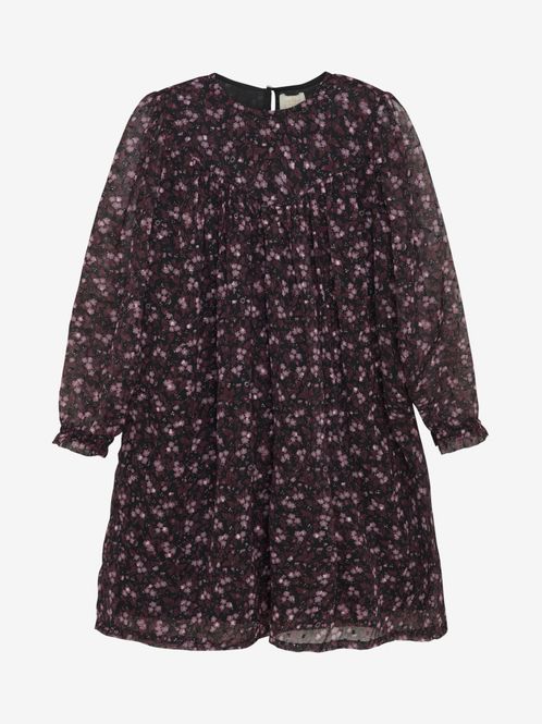 Hovedbilde Kjole Dress Flower Dobby Black Creamie 
