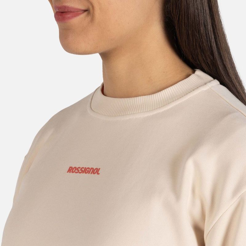 Sweatshirt Crewneck Presset Whitecap Sand Rossignol