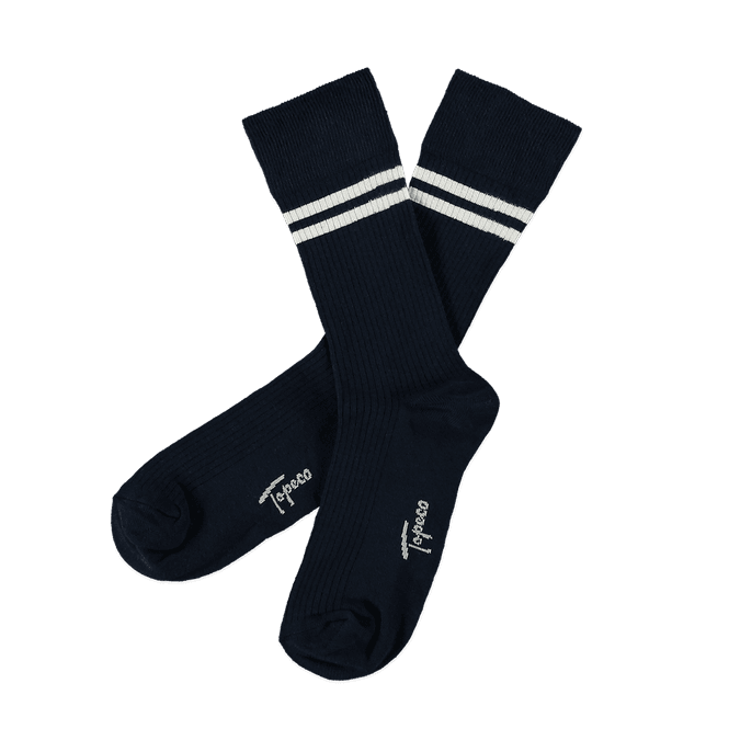 Hovedbilde Sokker Bomull Steve Navy Blue Topeco 
