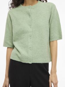 Hovedbilde Viliga 2/4 O-Neck Knit Cardigan Smoke Green ...