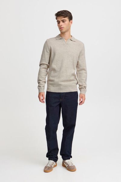 Karl Polo Knit Light Sand Melange Casual Friday