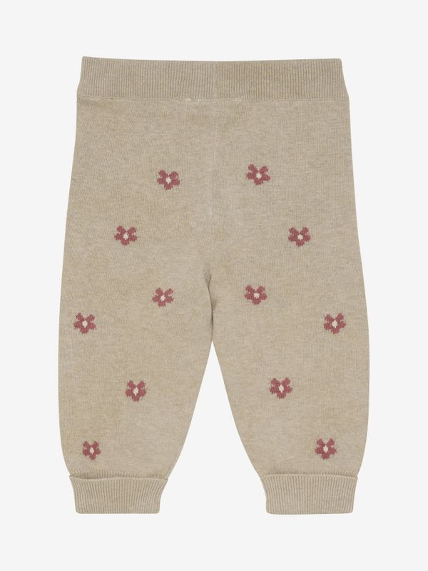 Pants Knit Flower Beige Melange Minymo 