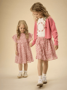 Hovedbilde Skirt Flower Dobby Rose Smoke Creamie