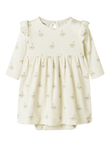 Kjole Gavo Ege Langermet Pastel Parchment Swan Lil Atelier