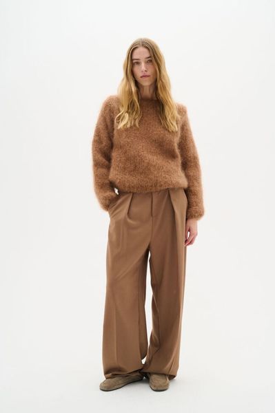 Jetra Mohair Pullover Tobacco Brown In Wear 