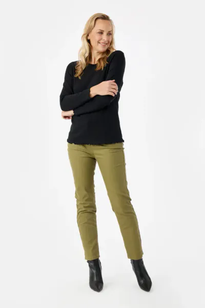 Langermet T-Skjorte Black Jensen