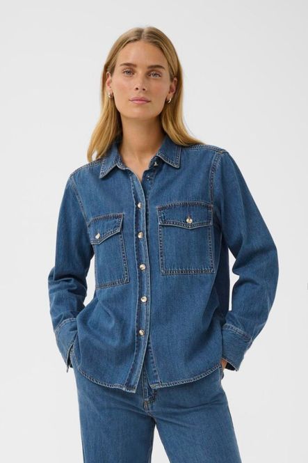 Hovedbilde Olaskjorte PayasPW Medium Blue Denim Part Two