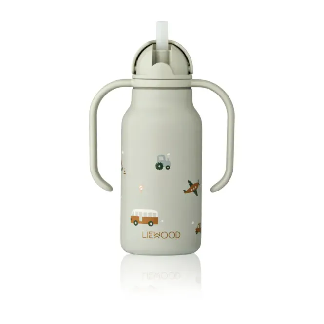 Hovedbilde Kimmie Bottle 250ml Vehicles / Dove blue Liewood