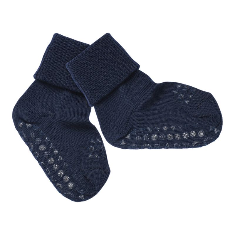 Sokker Antiskli Merinoull Midnight Blue GoBabyGo