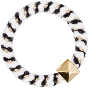 Hovedbilde Fluffy Fat Hair Tie W/Gold Dark Grey Mix