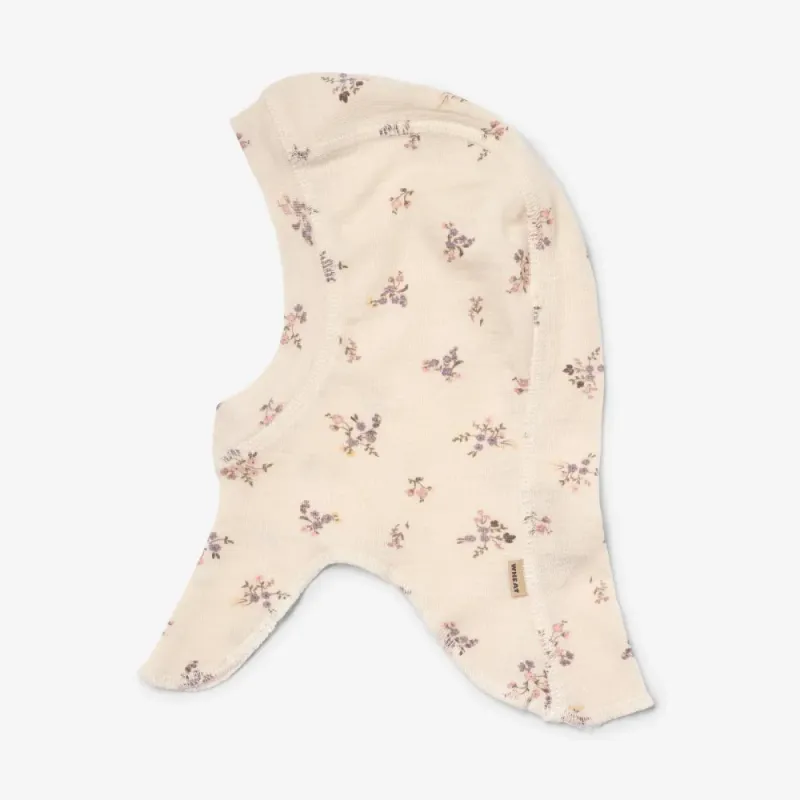 Ull Balaclava Felix 2pk Eggshell Flowers Wheat
