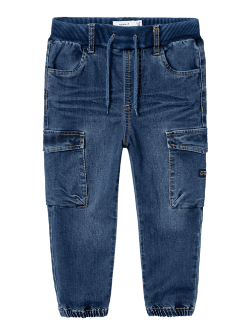 Hovedbilde Ben Baggy Cargo Jeans Dark Blue Denim Name It 