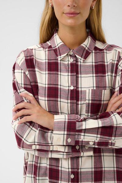 Samea Skjorte Tawny Port Check Part Two