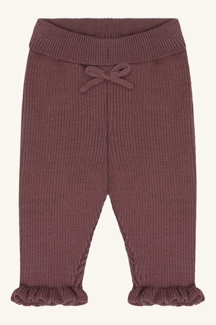 Hovedbilde Lisa Rib Pant Plum Hust & Claire 