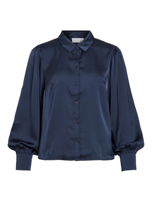 Vienna Ravenna Balloon Shirt Navy Blazer VILA