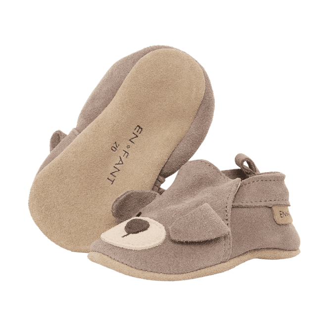Hovedbilde Slippers Suede Animal Pine Bark Dog En Fant